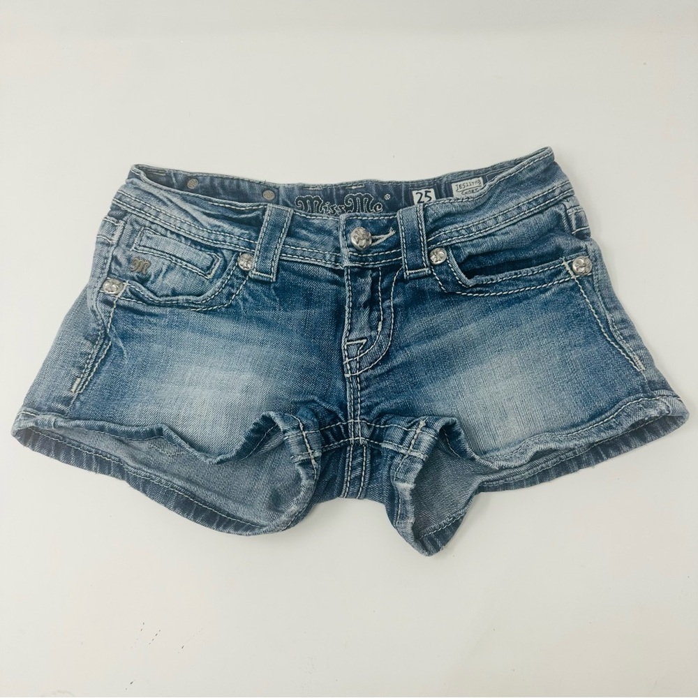 Miss Me Light Blue Jean Shorts